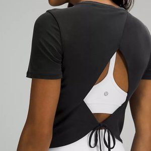 NWT Open Tie-Back Short Sleeve Lululemon